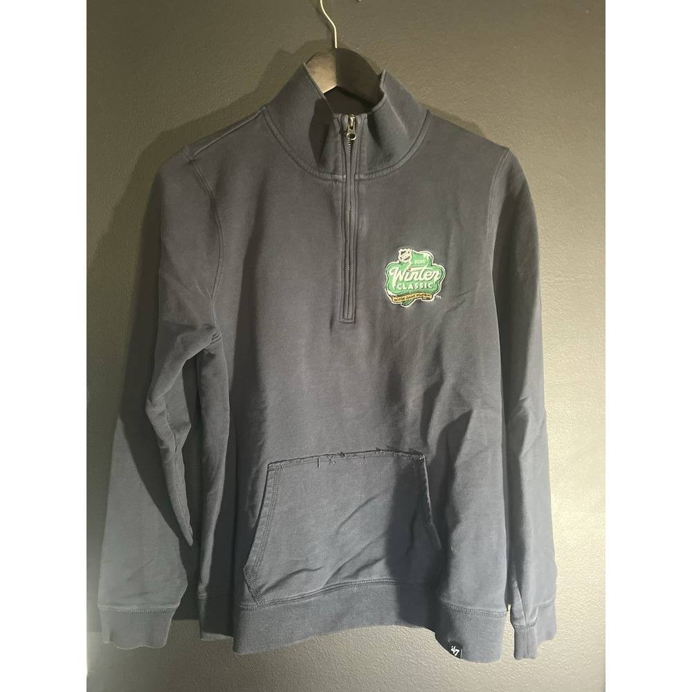 Notre Dame Winter Classic Sweater Men's LRG Blue 1/4 Zip